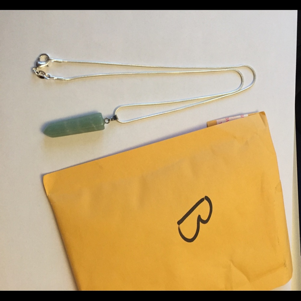 Stone snake chain necklace