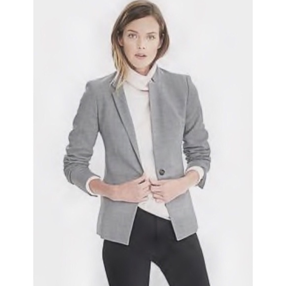 inverted collar blazer