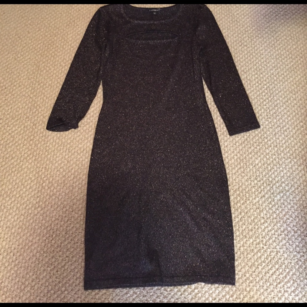 Like New sparkly Express sweater dress!