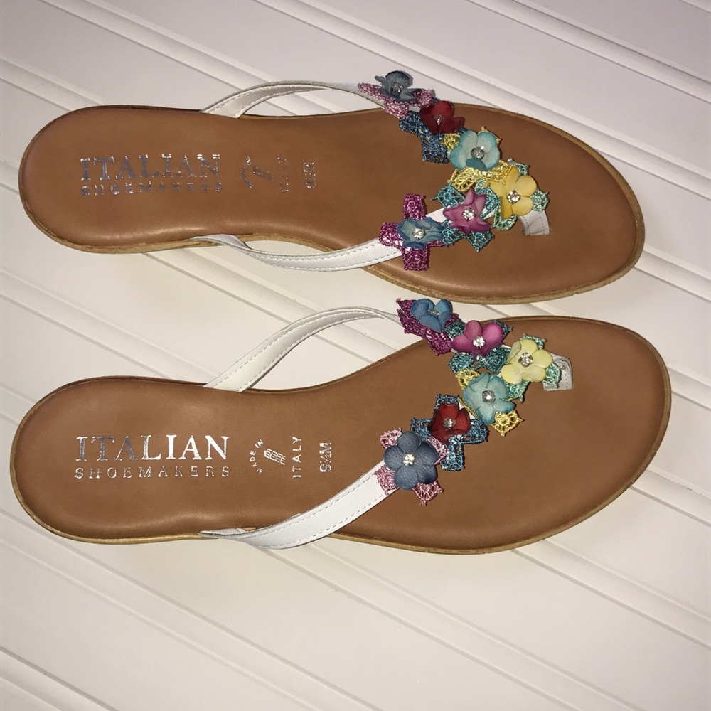 Italian Shoemaker Julia Floral Thong Sandal