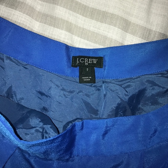 Blue and turquoise J. Crew skirt. Size 2 - Picture 2 of 2