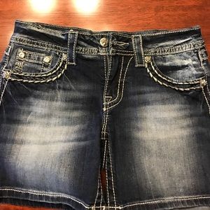 Miss Me Midi Jean shorts