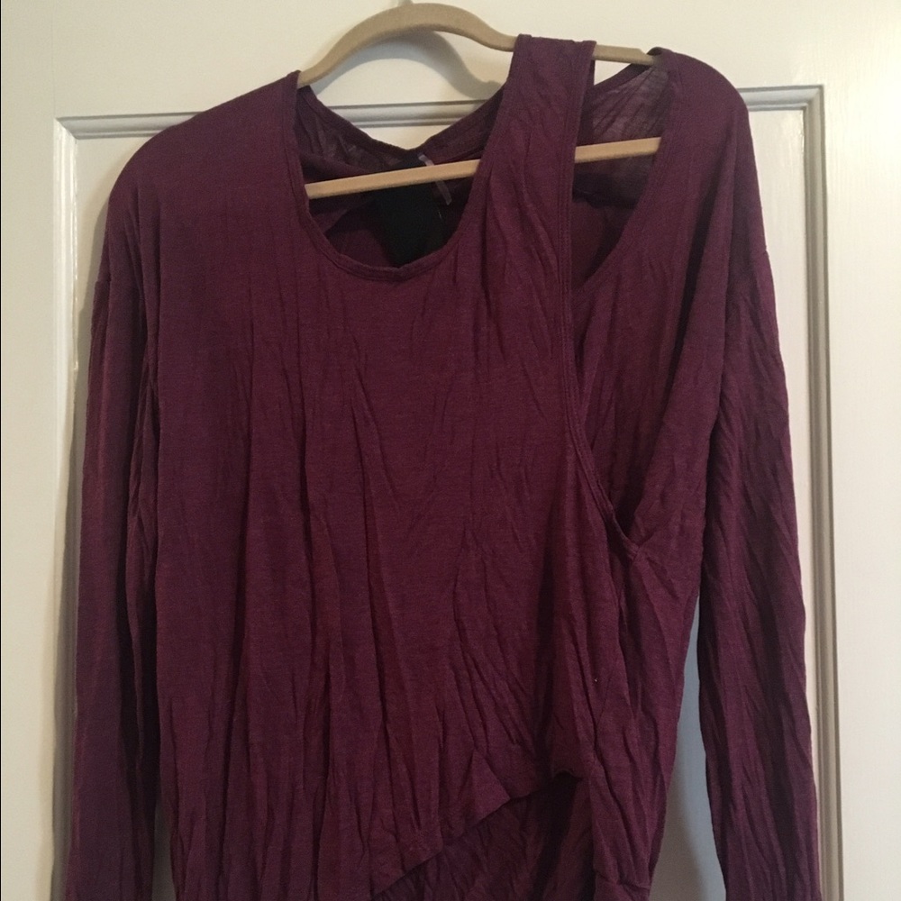 Heather Long Sleeve with Shoulder Cutout