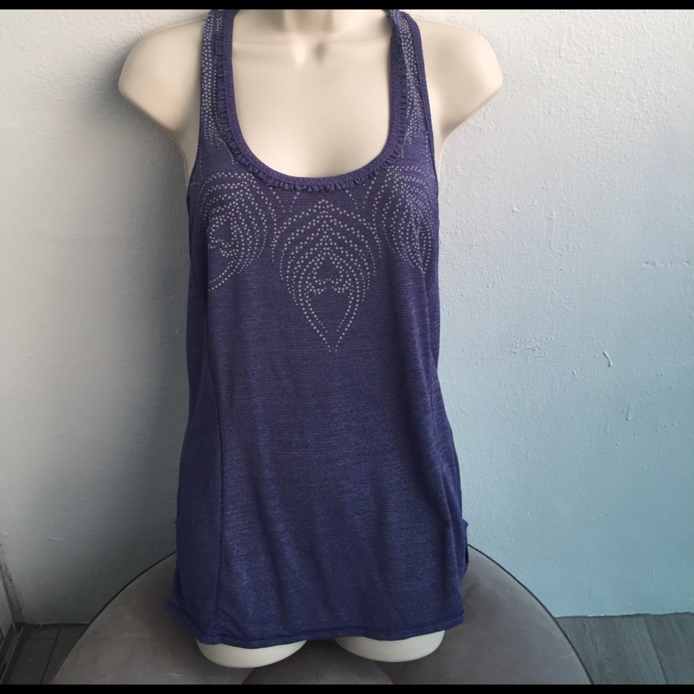 Rare! Pretty purple /silver reflective design tank