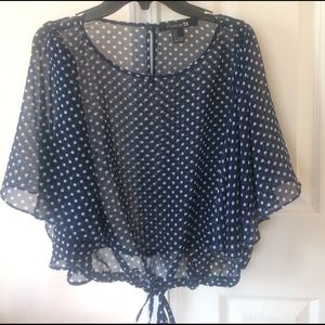 S Forever 21 navy blue blouse