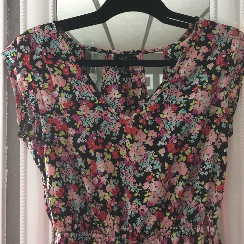 Colorful flower spring dress - Picture 4 of 7
