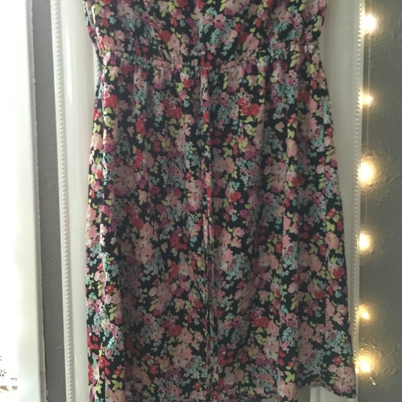 Colorful flower spring dress - Picture 3 of 7