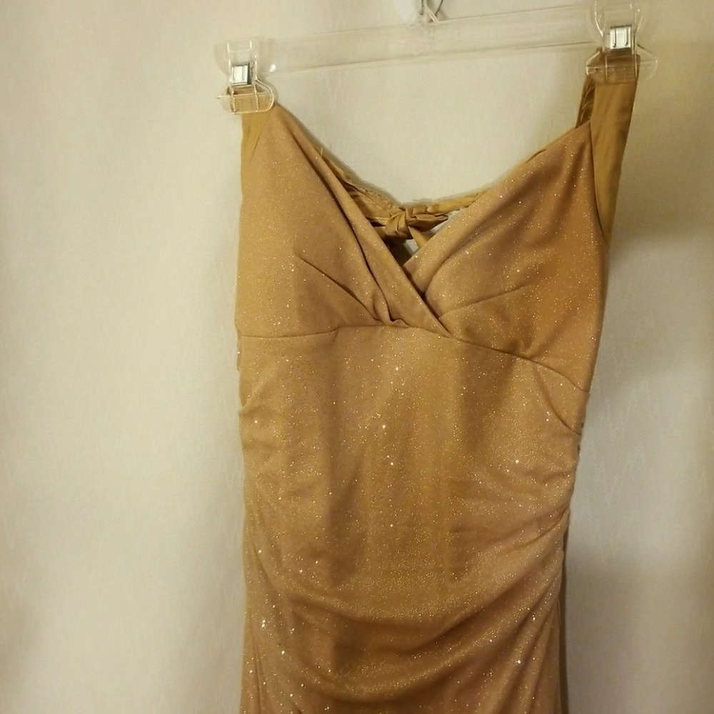 Gold sparkle dress