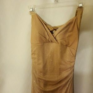 Gold sparkle dress