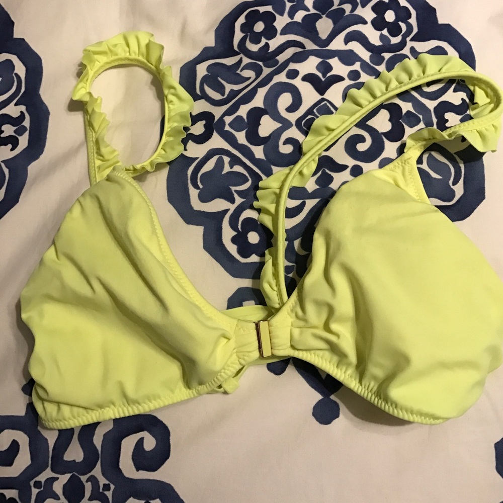 Highlighter yellow Victoria's Secret bikini top