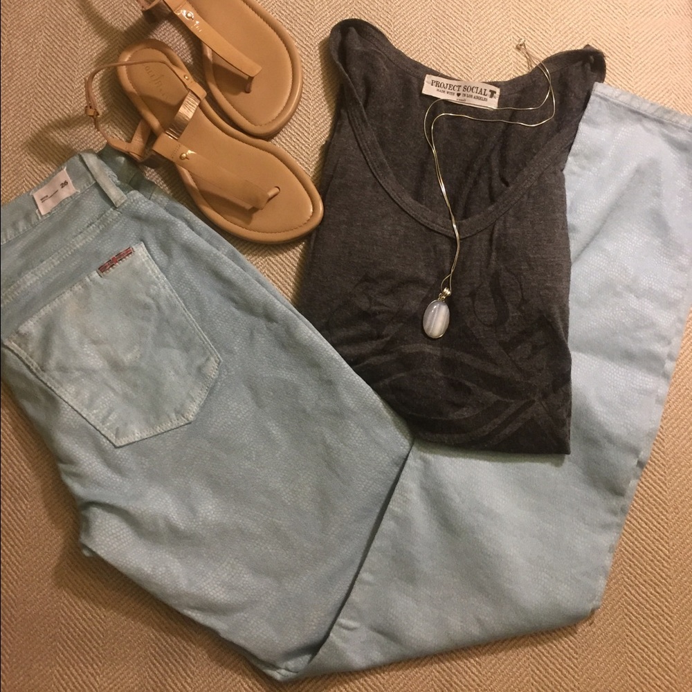 Hudson Jeans Nico Midrise Super Skinny Snakeskin