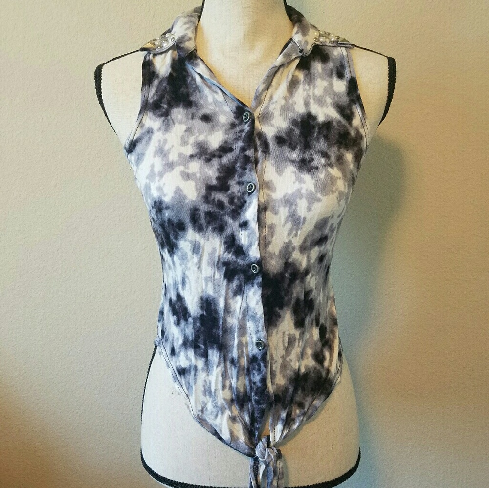 Tie Dye Knotted Tank
