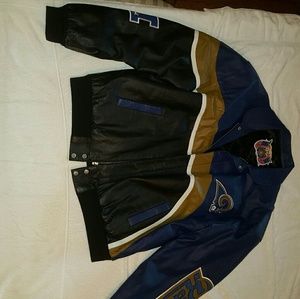 St. Louis Rams NFL Jeff Hamilton Leather Jacket