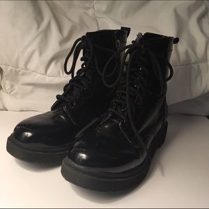 Black Doc Marten Inspired Boots
