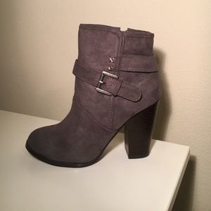 Gray booties