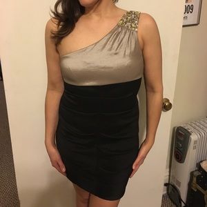 One shoulder cocktail dress