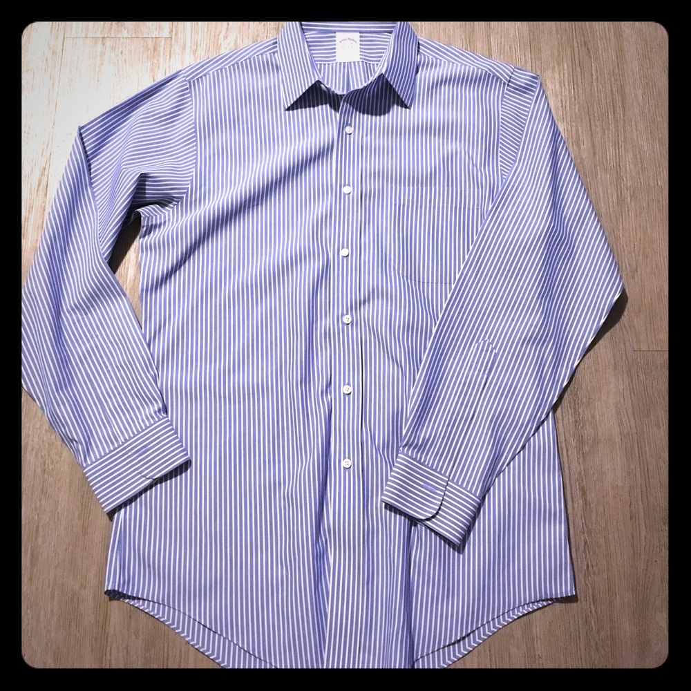 Blue striped men's shirt