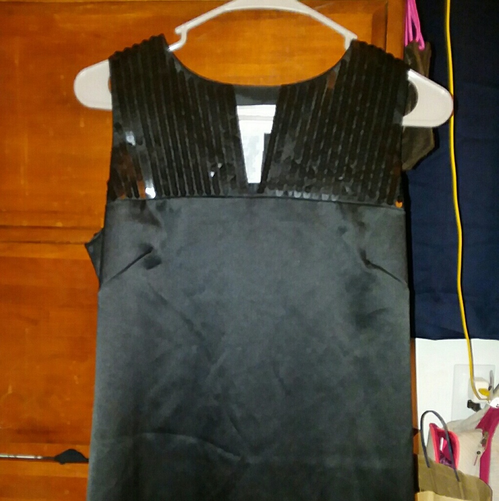 Formal Black Dress with Sequins