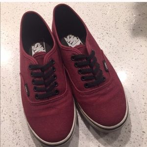 Vans maroon burgundy