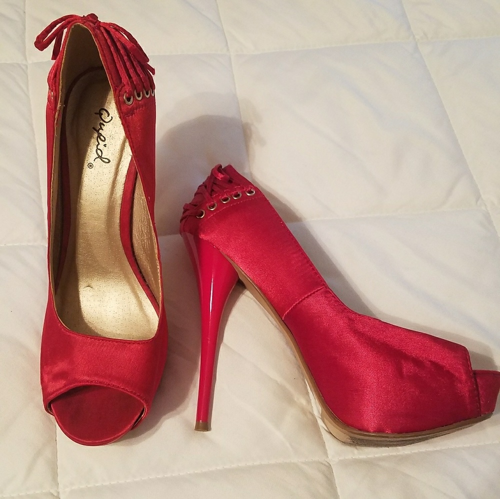 Red Qupid Heels