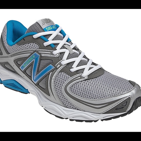 🆕 NEW BALANCE 580V3 - M580GB3 - Silver with Blue - Picture 3 of 6