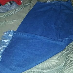 Blue jean skirt