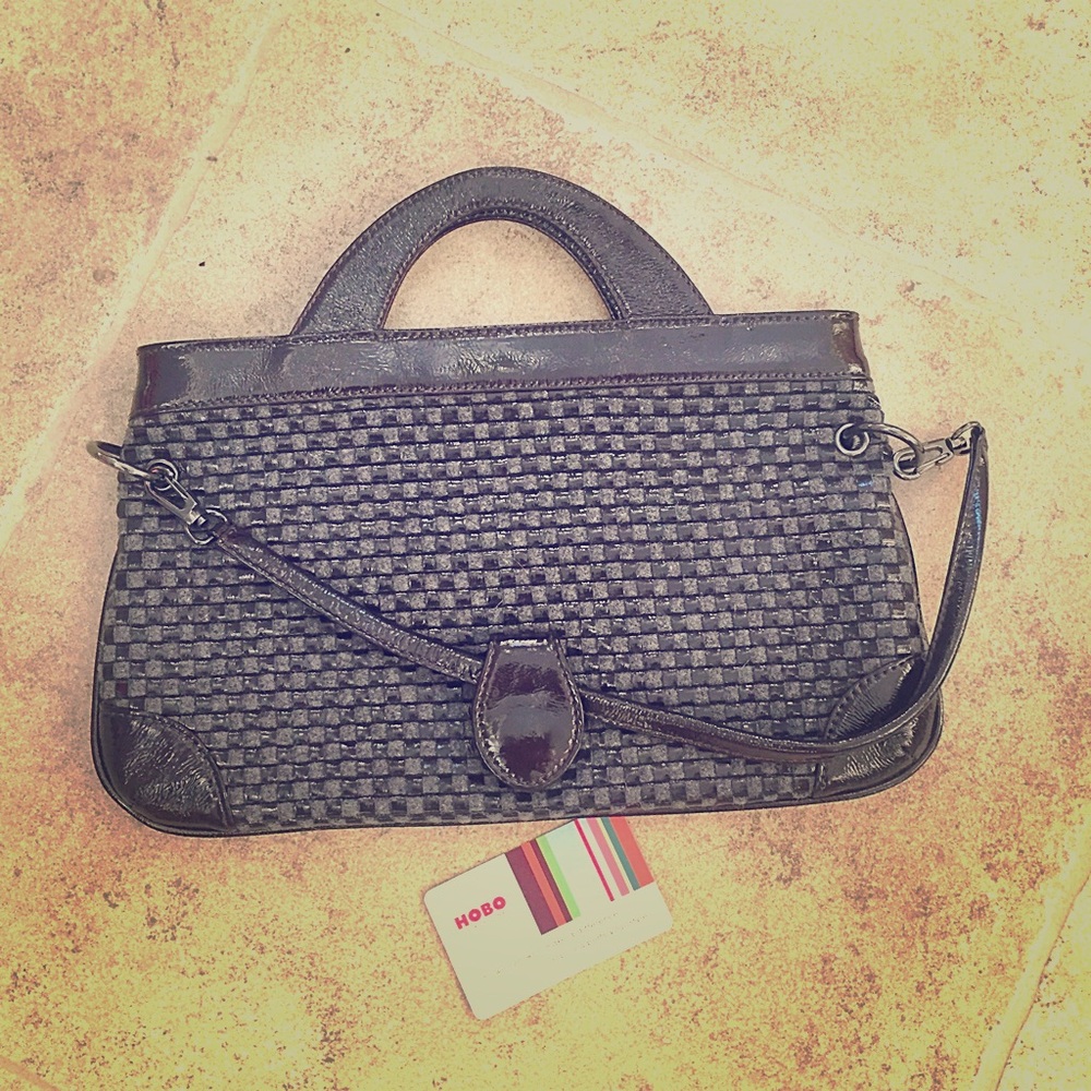 Hobo International Checked Leather Clutch