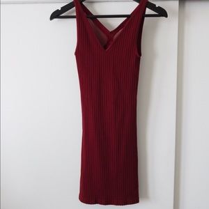 Free People burgundy open-back dress (XS/S)