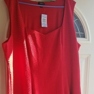 Plus size red dress