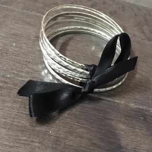 Silver Bangle Set