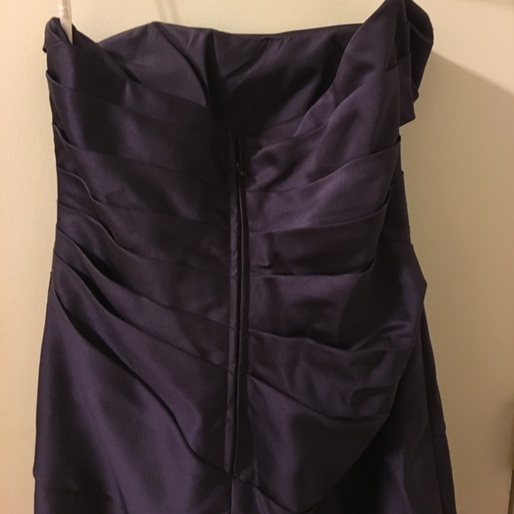 Dark purple cocktail or bridesmaid dress - Picture 3 of 4
