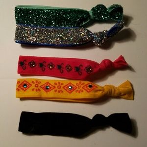 Set of 5 Designed Hair Elastics/Bracelets