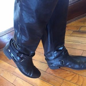 ON HOLD!!! Black leather boots by Luxury Rebel