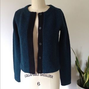 Cos novelty stitch 100% wool jacket/cardigan