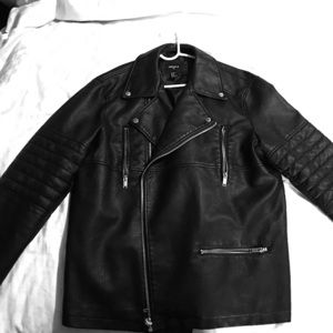 Black leather jacket XL forever 21 men