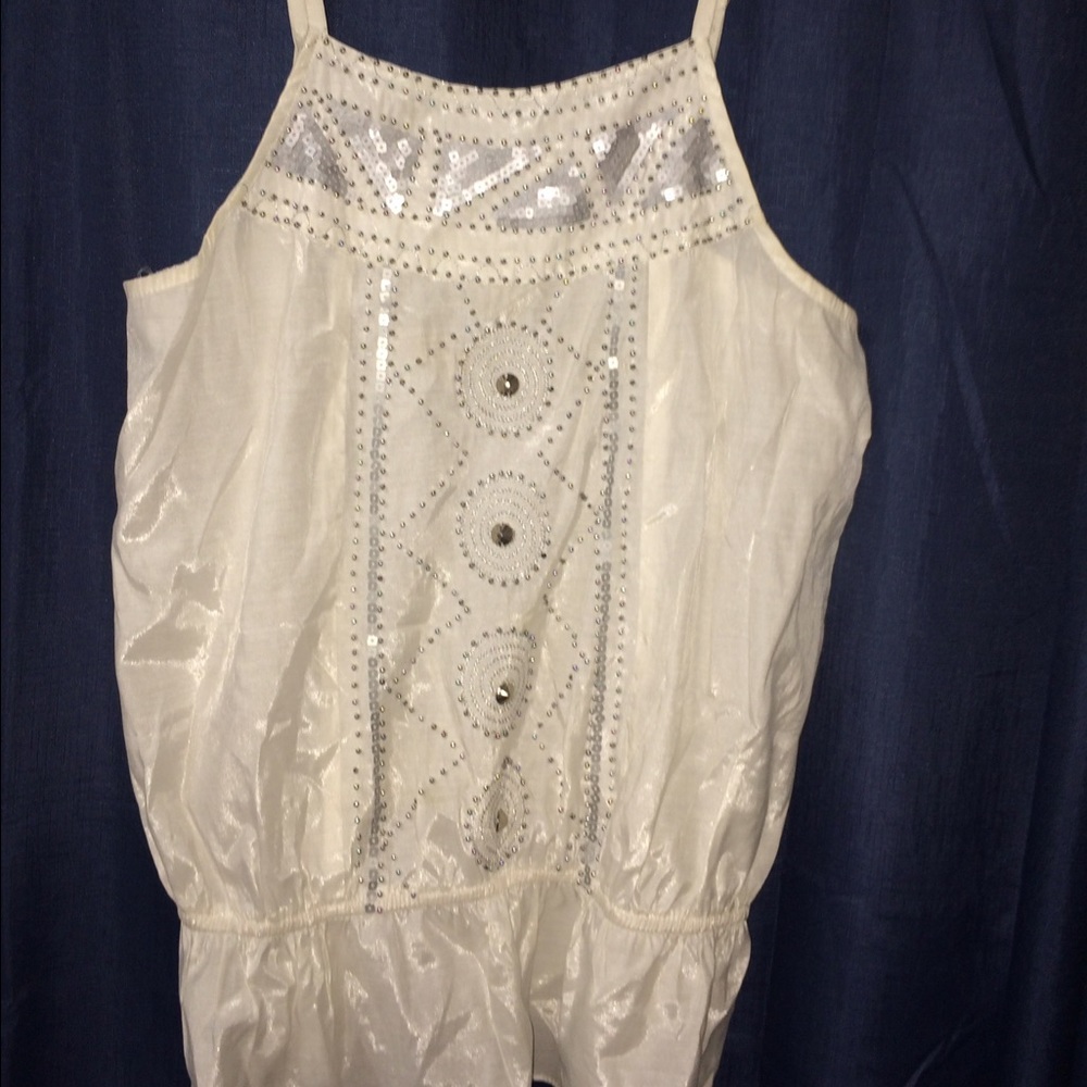 White Embellished Top