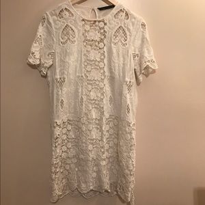 Zara Woman White Dress-EUC-Size XS