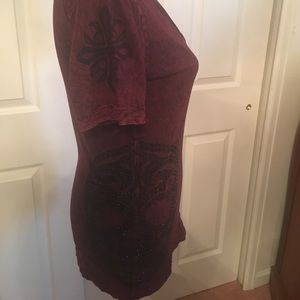 Embellished Affliction V-Neck tshirt