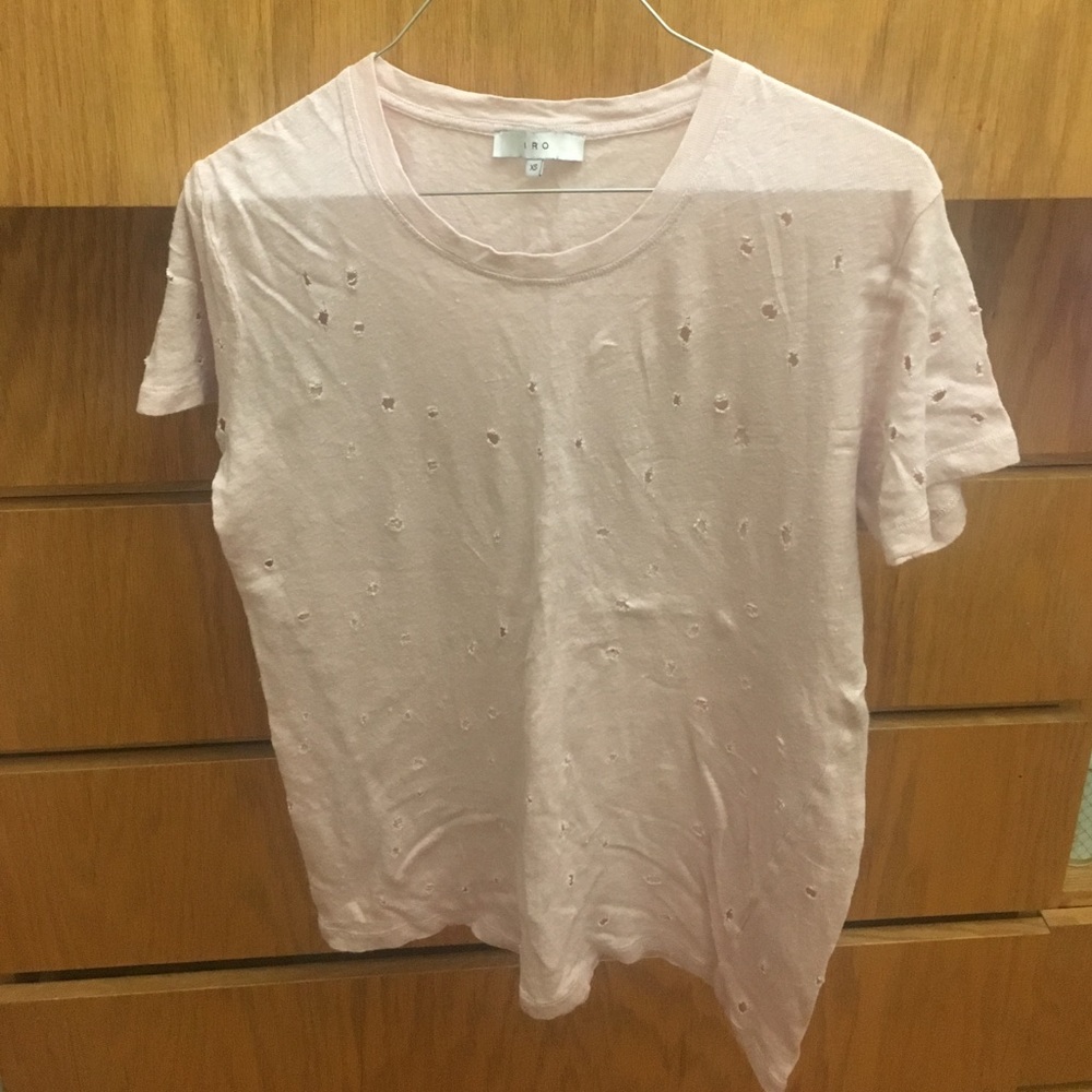 Iro Clay shirt in pale pink