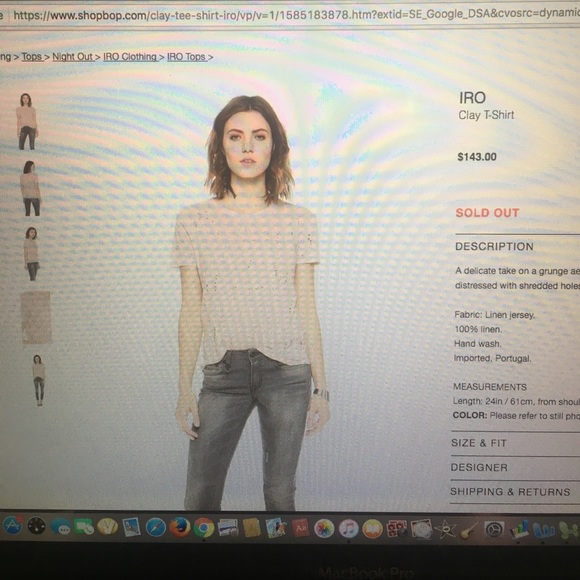 Iro Clay shirt in pale pink - Picture 4 of 4