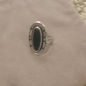 Sterling silver with onyx stone