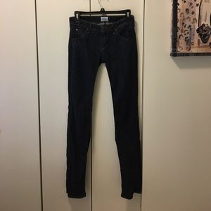 Hudson "Carly Flap" straight leg jeans