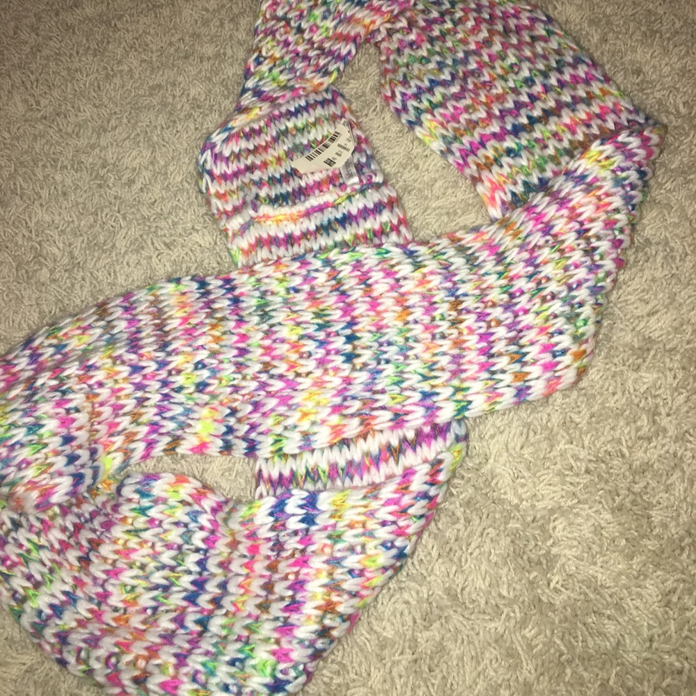 Rainbow Knit Scarf