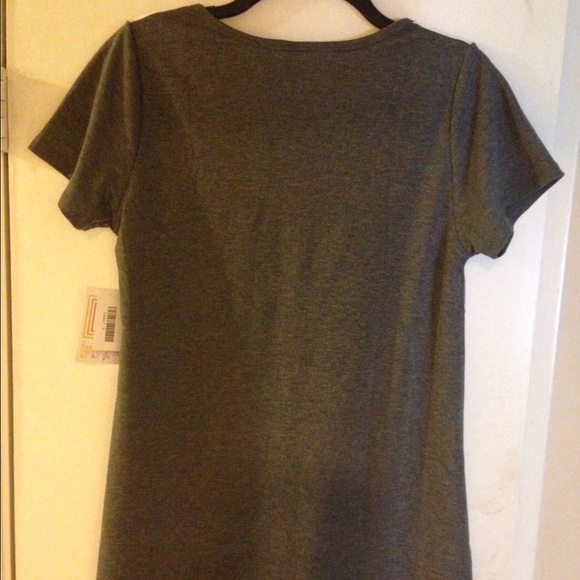 LuLaRoe SS Grey & White Top, Size (S) NWT - Picture 6 of 8