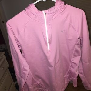 Light pink Nike athletic hoodie