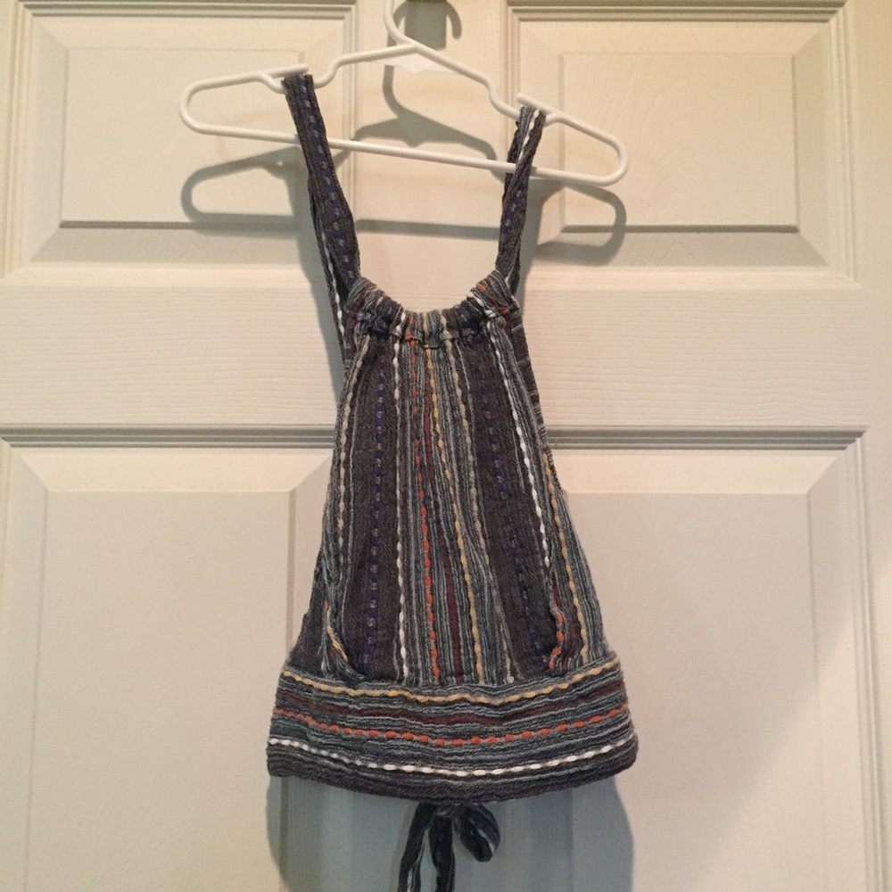 Knit cross cross crop top - size S - NWOT