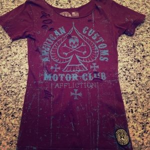 Distressed Affliction t-shirt NWOT