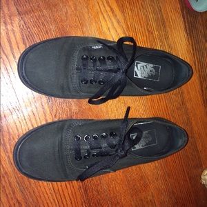 Black vans, good condition