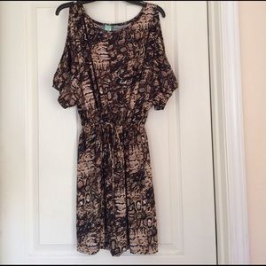 S Snake skin print dress