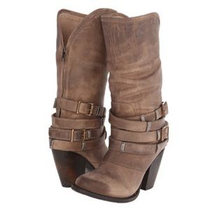 FREEBIRD Teagan Heeled Boots Steve Madden Leather